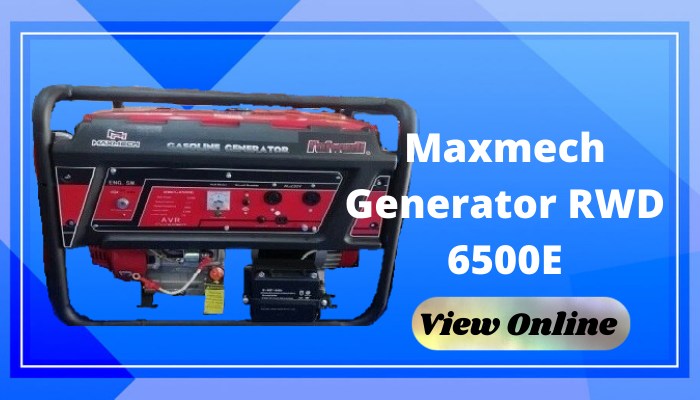 Maxmech Generator 6500E